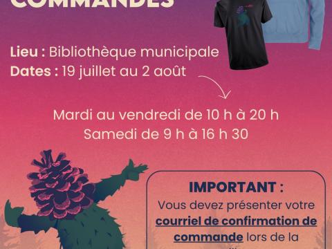 Bonne nouvelle : les objets promo du Festival en août sont enfin arrivés!